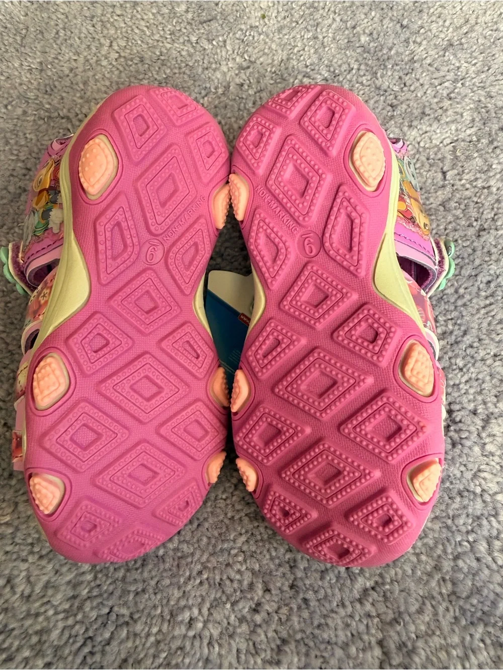 Paw Patrol Pink & Mint Girls' Light-Up Sandals